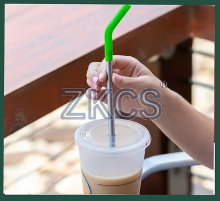 Cannuccia in silicone riutilizzabile – Morbida, flessibile, per uso alimentare, tagliabile e portatile