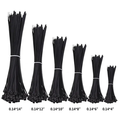 Auto dello zip che chiude il bene durevole a chiave di nylon delle fascette ferma-cavo facendo uso colore bianco nero di 100mm x di 3,6 di multi
