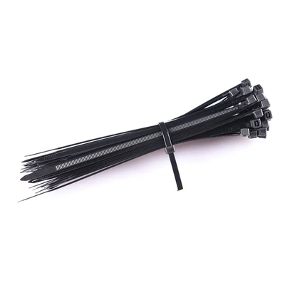 Auto dello zip che chiude il bene durevole a chiave di nylon delle fascette ferma-cavo facendo uso colore bianco nero di 100mm x di 3,6 di multi