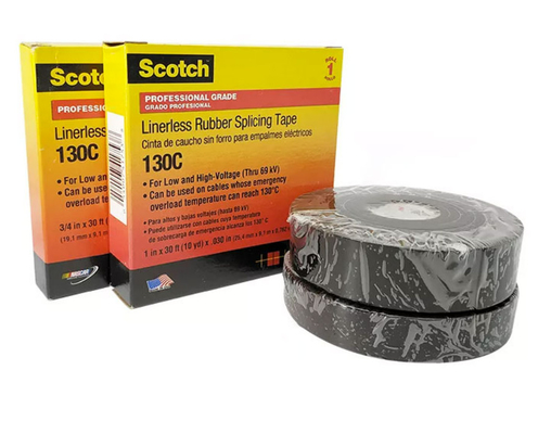 Isolamento di gomma nero 130c del nastro di impionbatura per 0.76mm elettrici