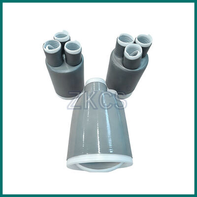 Breakout di contrazione a freddo. Breakout di cavo di gomma di silicone a 3 dita per sistemi di alimentazione a 12/20kV.